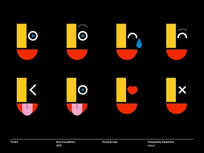 Tendril Emoji branding design design studio emoji face identity logo museo poster design system tendril