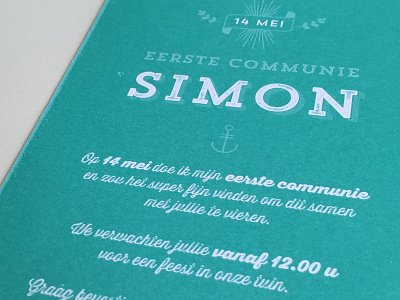 Simon card pantone 326c print thirsty rough trend rough