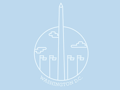 Washington DC 2d architecture city dc icon landmark logo monument washington dc