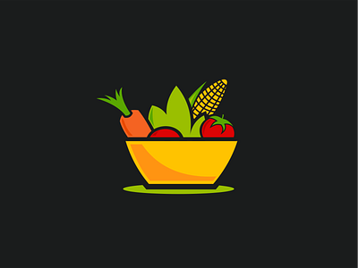 Food food identity logo mark vegetables