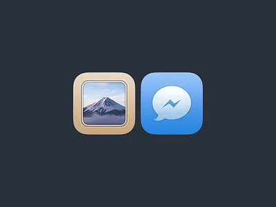 Photos & Facebook Messenger facebook messenger icons ios icons ios theme iphone theme photos