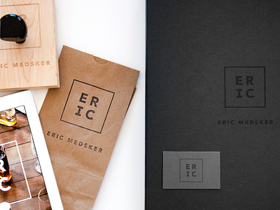 Eric Medsker Photography branding branding identity logo logotype lookbook mark photographer photography square stamp wordmark