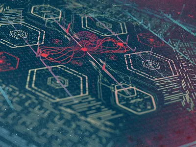 4.2.15 3d architecture geometry hexagon hud illustration map