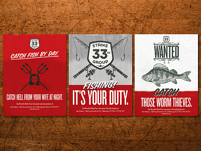 33rd advertising boat fish print type water