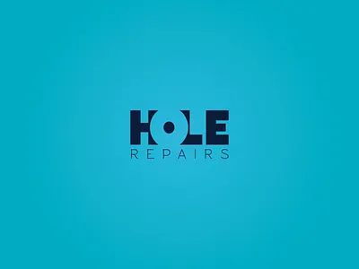 Hole Repairs adobe blue dark design illustrator simple sketch typography vector vignette