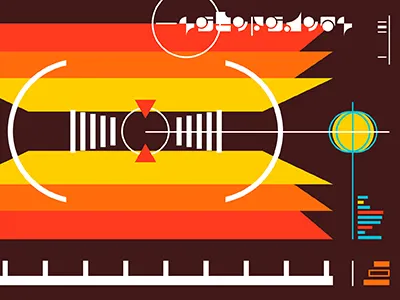 Science Fiction Exhibit Ambient Graphics gif nonsense infographic scifi spaceship