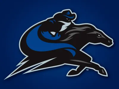 HC Bounty Hunters Secondary athletics bandit bounty hunter cowboy football horse icon outlaw speed sports branding