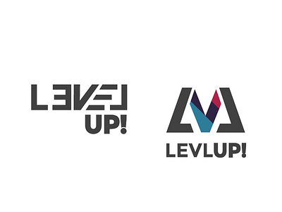 Level up: Logo Tryouts facebook identity level logo