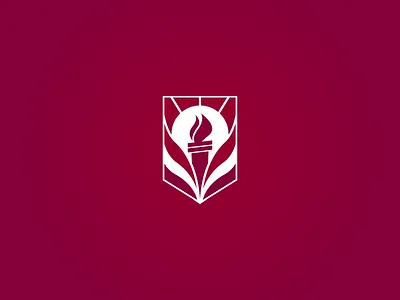 Boy's School Logo Concept design icon illustration logo mark school torch vector