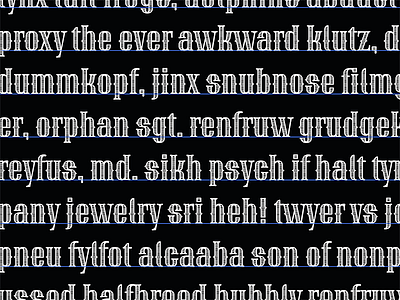 Ivana kerning pairs design font font flaunt ivana kerning type type design typography