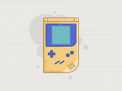 Gameboy 8bit device game gameboy illustration nintendo portable retro vintage