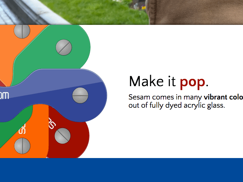 Make it pop. belgium flat gif minimal minimalist product responsive sesam web