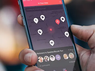 WIP events ios map mobile social wip