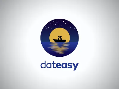 DatEasy Logo branding flat identity logo typography
