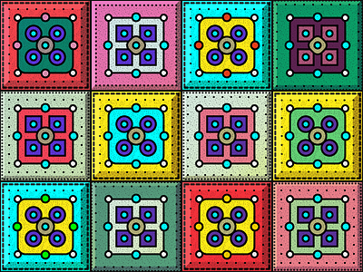 Funky Tiles design interiors patterns pop retro texture tiles walls