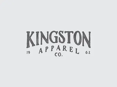 Kingston Apparel Co. branding hand drawn hand lettering lettering logo typography vintage
