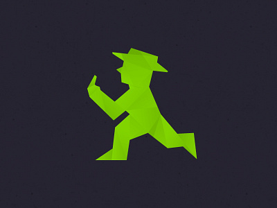 Badass Ampelmann ampelmann badass berlin green icon logo middle finger redesign symbol traffic light