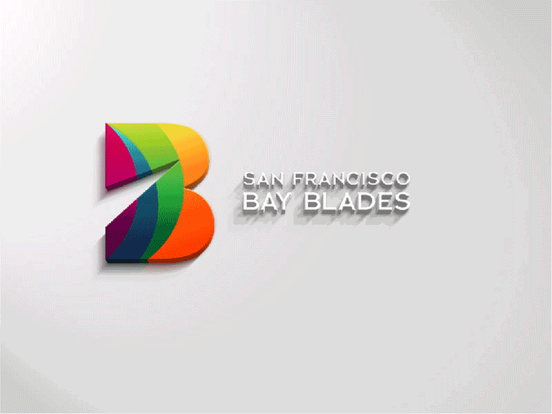 » SAN FRANCISCO BAY BLADES: Rebrand brand colors graphic design hats identity logo rainbow rebranding rowing sports