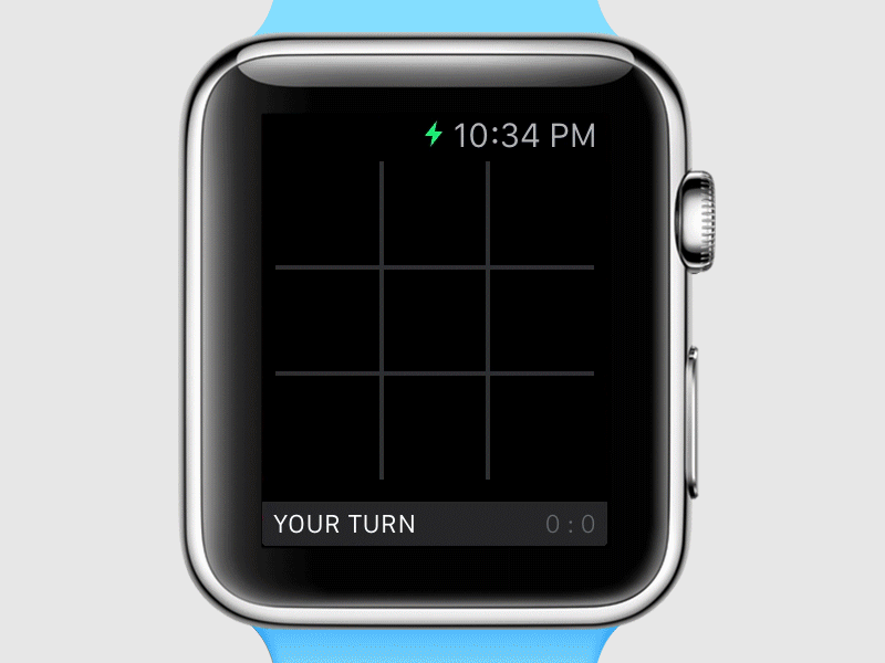 BlockCircleBlock 1.1: Apple watch animation animation apple apple watch blockcircleblock easing gif ios simulator tic tac toe watch