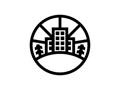 City on a Hill church icon linework logo