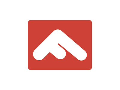 First Up agency brand clean identity logo mark red seo thick lines white