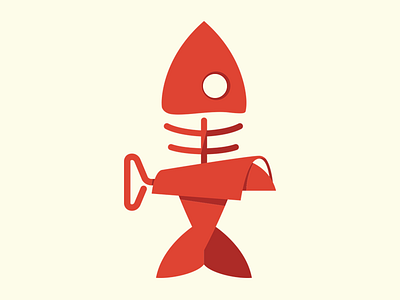 Something Fishy fish logo sardine
