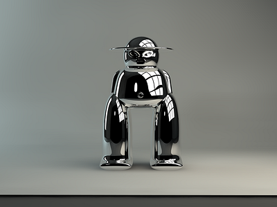 Dogu c4d figure metal