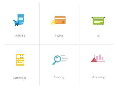 Simple exercise charge icon settlement web