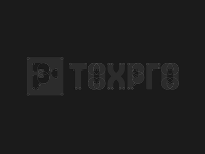 TOXPRO l Custom typeface camera construction film logo negative production space symbol