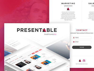 Presentable Landing Page landing page mockup web design website