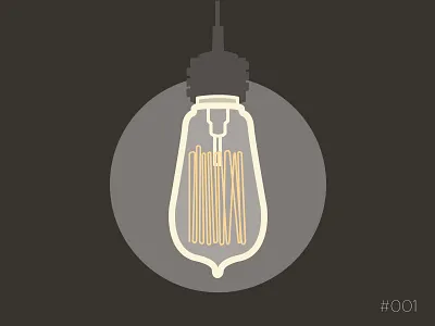 No.001 Edison Bulb 100daysofgreene lightbulb the100dayproject