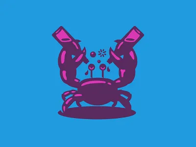 WIP beer color crab icon island life party wip