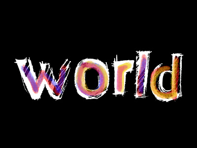 World handwritten