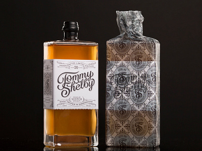 Tommy Shelby Tissue Paper design illustration lettering peaky blinders tommy shelby type typography whiskey