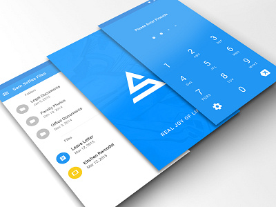 App Interface app file manager password sandeep sharma screens splash screen ui user interface ux