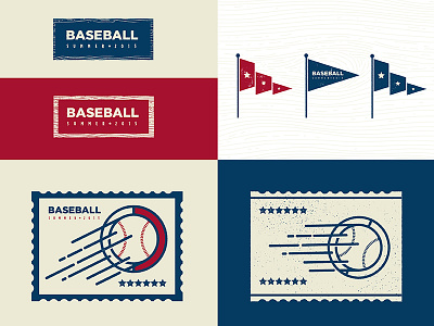 Baseball Stuff baseball baseball package flag sports stamp texture ticket