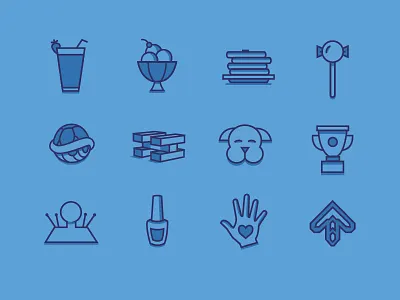 StressLess Icons blue clean drawing edmonton flat graphic design health icon illustration illustrator mental stress