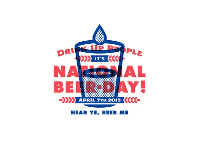 Mmm... badge beer brew drinks halftone simple type vector vin conti