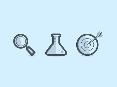 Pursue.io Icons darts icons pursue science search