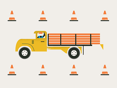 Safety color coming soon construction design logo texture truck vintage vintage home