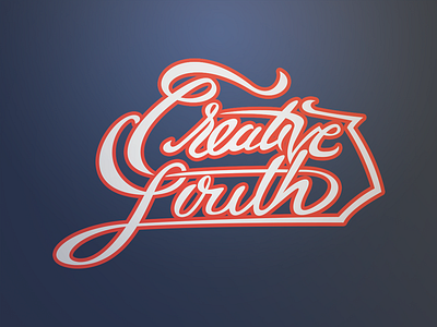 Creative South custom type logo type typography