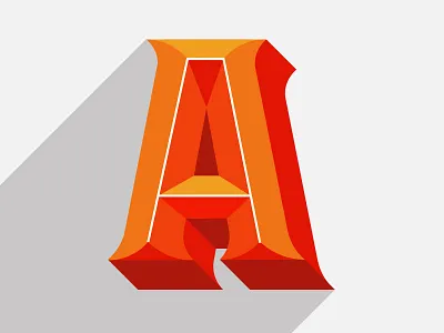 A a letter signpainting