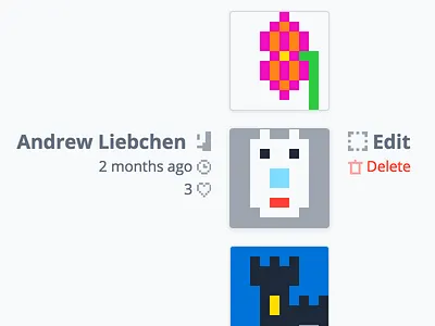 Instagram for pixel art meteor wip