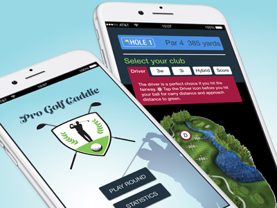 Golf UI/UX golf iphone ui ux