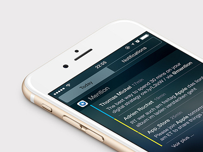 Mention Widget ios ios8 mention minimalist notifications ui ux widget