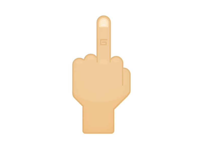 Up Yours Nacho emoji emoticons finger flip the bird illustration middle nacho wink