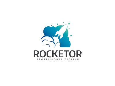 Rocketor cloud development flight fresh marketing media mobile rocket space style technologies