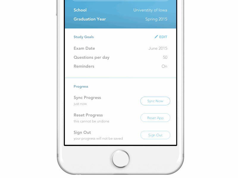 iOS Sync Loading Animation - FramerJS animation design framerjs gif ios iphone loading prototype sync ui ux