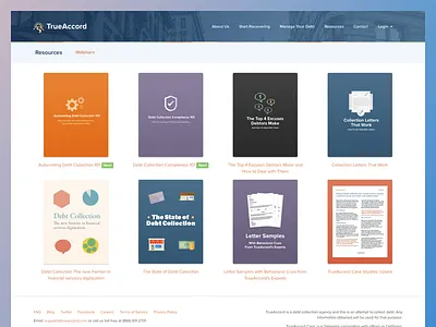 TrueAccord Resources blue resources trueaccord website