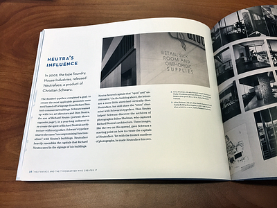 A Book About Neutraface book christian schwartz layout neutraface print typography